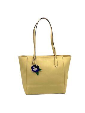Kate Spade Yellow Saffiano Leather New York Dana Tote Bag